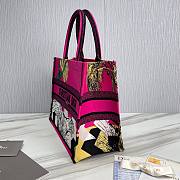 Dior Medium Pink Multicolor Toile De JouyEmbroidery Book Tote - 3