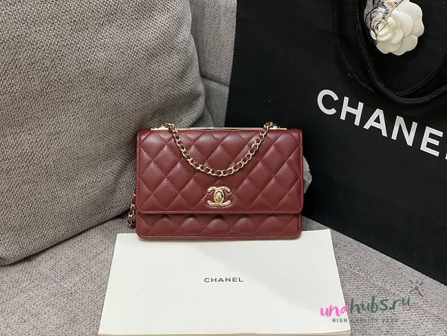 Chanel woc 19cm wine bag - 1