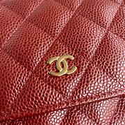 Chanel WOC Caviar Leather in Red - 2