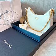 Prada Re-Edition 2005 Saffiano White Leather Bag  - 6