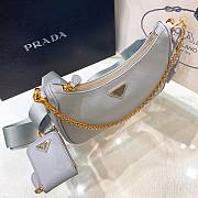 Prada Re-Edition 2005 Saffiano Blue Leather Bag - 3