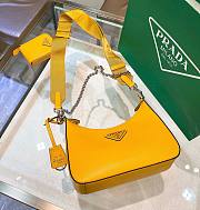 Prada Re-Edition 2005 Saffiano Yellow LeatherBag - 1