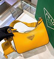 Prada Re-Edition 2005 Saffiano Yellow LeatherBag - 2