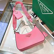 Prada Re-Edition 2005 Saffiano New Pink Leather Bag - 4