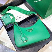 Prada Re-Edition 2005 Saffiano New Green Leather Bag - 1