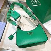 Prada Re-Edition 2005 Saffiano New Green Leather Bag - 6