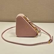 Prada pink shearling & saffiano leather mini-pouch - 4