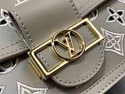 Louis Vuitton Dauphine East West Metis Grey Leather Bag - 2