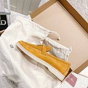 Lora Piana yellow suede flats - 4