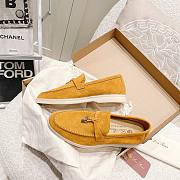 Lora Piana yellow suede flats - 2