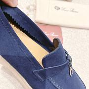 Lora Piana blue suede flats - 6