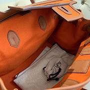 Hermes Birkin 35 Cargo Swift Orange Marine Silver Hardware Bag  - 6