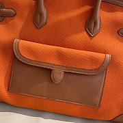 Hermes Birkin 35 Cargo Swift Orange Marine Silver Hardware Bag  - 2