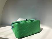 Chanel classic flap green 17cm bag - 6