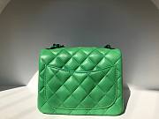 Chanel classic flap green 17cm bag - 4