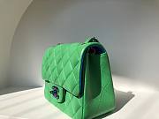 Chanel classic flap green 17cm bag - 2