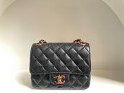 Chanel classic flap black 17cm bag - 1