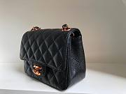 Chanel classic flap black 17cm bag - 6