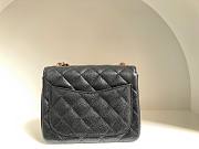 Chanel classic flap black 17cm bag - 2