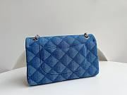 Chanel classic flap blue denim 25cm bag - 5