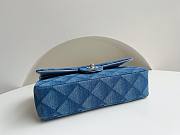 Chanel classic flap blue denim 25cm bag - 4