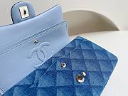 Chanel classic flap blue denim 25cm bag - 2