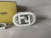 Fendi White O'lock Mini Leather Camera Bag - 1