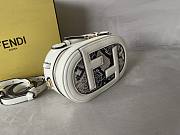 Fendi White O'lock Mini Leather Camera Bag - 3