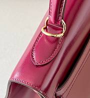 Hermes Kelly 32 Rouge H box calfskin leather bag - 2