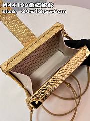 Louis Vuitton Petite Malle Python Gold Leather N80113 Bag - 2