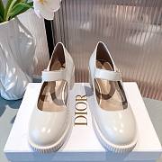 Dior D-Doll White Shiny Calfskin Pump - 3