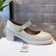 Dior D-Doll White Shiny Calfskin Pump - 2