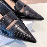 Dior pattern cut black heels  - 6