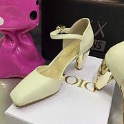 Dior Rhodes White Slingback Heels - 6