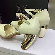 Dior Rhodes White Slingback Heels - 5