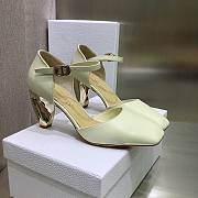 Dior Rhodes White Slingback Heels - 2