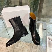 Dior Retro Pattern Cut Leather Boots 02 - 6