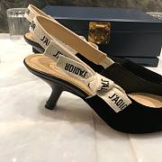 Dior J'adior slingblack black suede leather heels (6.5cm / 9cm) - 2