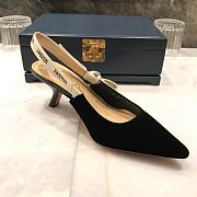 Dior J'adior slingblack black suede leather heels (6.5cm / 9cm) - 3