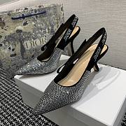 Dior J'Adior Slingback Silver Strass Heels ( 2cm/ 6.5cm/ 9cm) - 5