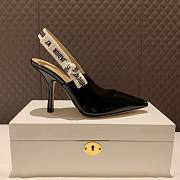 Dior Slingback black patent leather heels (2cm/ 6.5cm/ 9cm) - 6