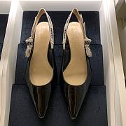 Dior Slingback black patent leather heels (2cm/ 6.5cm/ 9cm) - 3