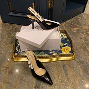 Dior Slingback black patent leather heels (2cm/ 6.5cm/ 9cm) - 4