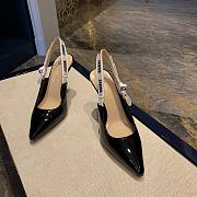 Dior Slingback black patent leather heels (2cm/ 6.5cm/ 9cm) - 2