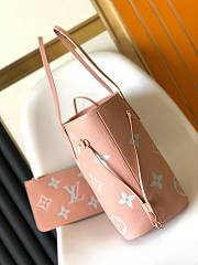 Louis Vuitton Neverfull bicolor cream pink monogram bag 35cm - 4