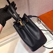 Prada Saffiano black leather bucket bag - 3