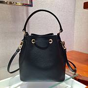 Prada Saffiano black leather bucket bag - 2