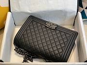 Chanel Le Boy Caviar Black Hardware 28cm Bag - 5