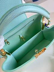 Louis Vuitton Capucines MM Taurillon Green Leather Bag - 3