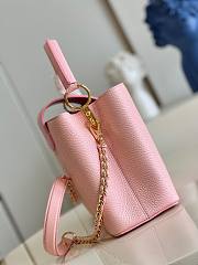 Louis Vuitton Capucines MM Taurillon Pink Leather Bag - 2